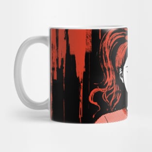 vampire cheerleader drinking blood Mug